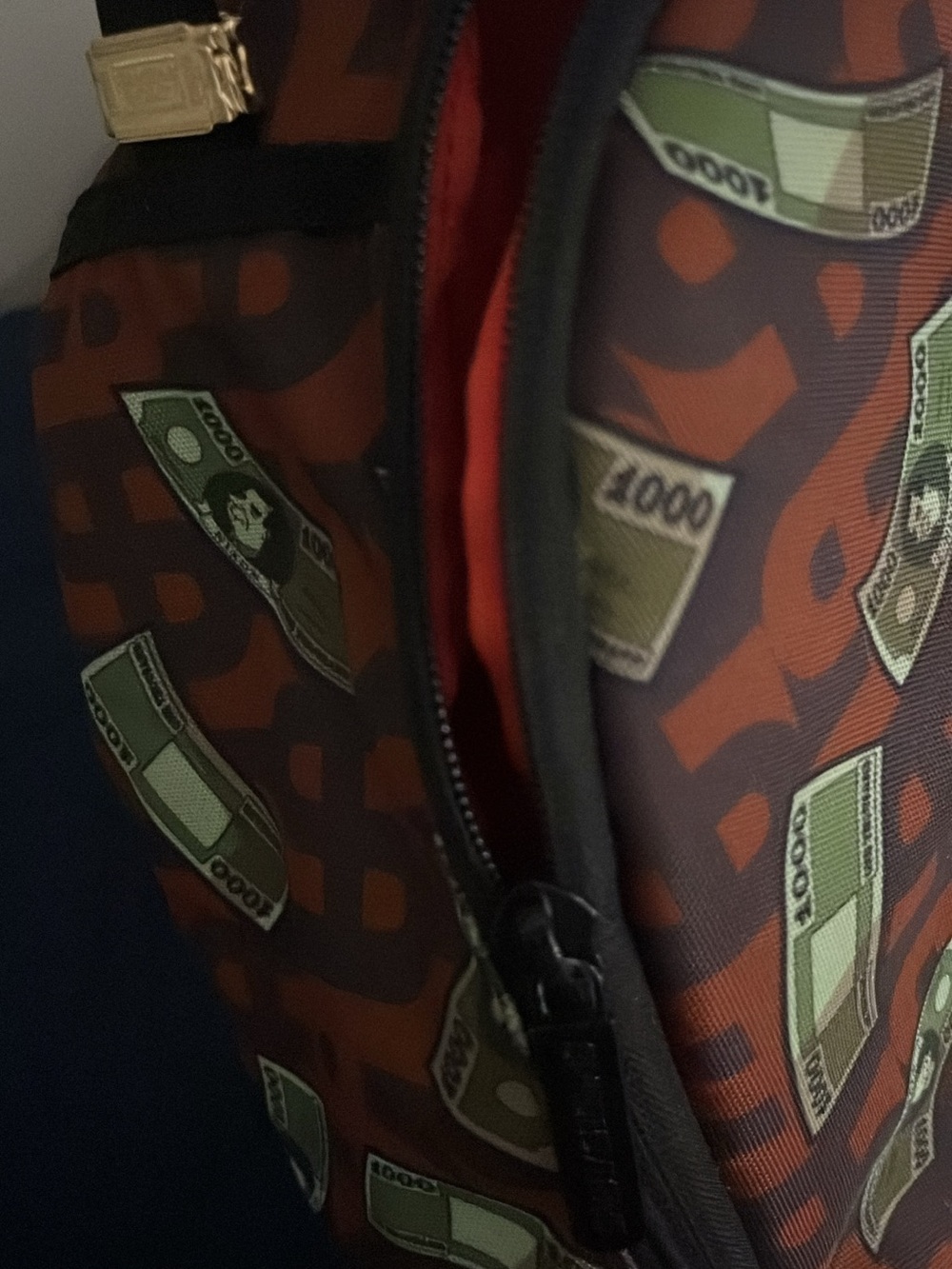Sprayground Red Tag Backpack Accent - Picture 7 of 8